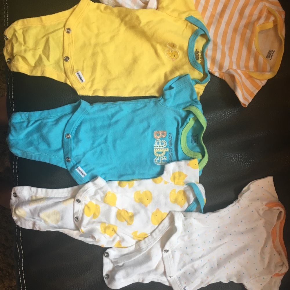 Premie onesies, set of 5, unisex
